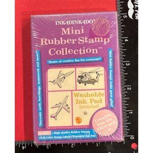 Aircraft Mini Rubber Stamp Collection by Inkadinkado 4530